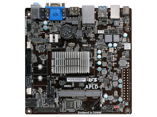 T. Madre ECS APLD-I-N3350,
Procesador Integrado Intel Celeron N3350 (hasta 2.40 GHz),
Memoria: DDR3L SO-DIMM, 8GB Max,
Integrado: Audio, Red, SATA 3.0, USB 3.0 y M.2,
Mini-ITX.