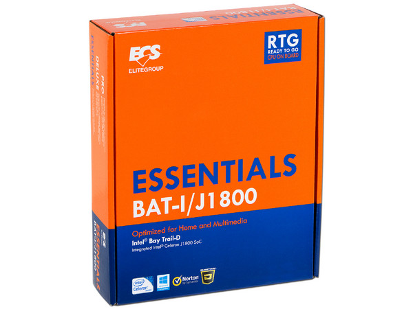 T. Madre ECS BAT-I/J1800, 
Procesador Integrado Intel Celeron J1800 (hasta 2.58 GHz), 
Memoria: DDR3L SO-DIMM, 8 GB Max, 
Integrado: Video Intel HD graphics, Audio, Red, 
SATA 3.0, USB 3.0, 
Mini-ITX, PCI-E Mini Card.