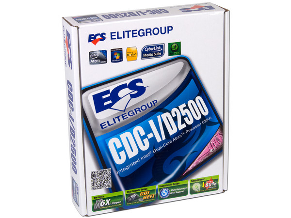 T. Madre ECS CDC-I/2500,
Procesador Integrado Intel Atom D2500,
Memoria: DDR3 SODIMM 1066/800 MHz, 4GB Max,
Video Intel HD Graphics,
Integrado: Audio, Red,
Mini-ITX, Ptos: 1xPCI