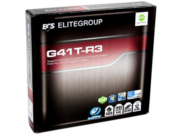 Tarjeta Madre ECS G41T-R3, ChipSet Intel G41,
Soporta: Core 2 Quad, Core 2 Duo, 1333/1066/800MHz,
Memoria: DDR3 1066MHz, 2 Bancos, 8GBMax,
Integrado: Audio HD, Red, Video Intel, Diseño: mATX,
Puertos: 1xPCIEx16, 1xPCIEx1, 1xPCI