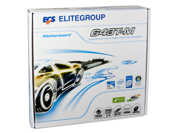 T. Madre ECS G43T-M, ChipSet Intel G43 & ICH10,
Soporta: Cel.400, DualCore, 2Duo, Quad,1066/1333MHz,
Memoria: DDR2 667/800Mhz, 4 Bancos, 8GB Max,
Integrado: Video, Audio HD, Red 10/100,
Diseño: MicroATX, Ptos: 1xPCEx16, 2xPCEx1, 1xPCI