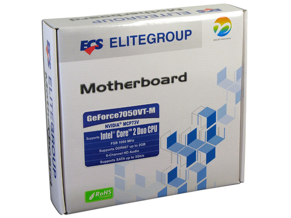 T. Madre ECS GF7050VT-M, ChipSet GeForce 7050,
Soporta: Cel.400, DualCore/2Duo/Quad, 1066/1333MHz,
Memoria: DDR2 667/533MHz, 2 Bancos, 2GBMax,
Integrado: Video GeForce 7, Audio HD, Red 10/100,
Diseño: MicroATX, Ptos: 1xPCEx16, 1xPCEx1, 2xPCI