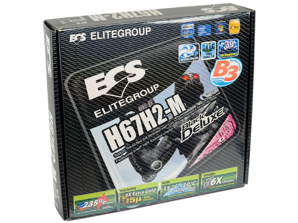 T. Madre ECS H67H2-M-B3, ChipSet Intel H67 Exp.,
Soporta: Core i7/i5/i3 de Socket 1155,
Integrado: Audio HD, Red Gigabit,
USB 3.0 y Serial ATA 3.0,
Memoria: 1333/1066, 32GB Max,
Diseño mATX, Ptos: 1xPCIEX16,2xPCIEx1
