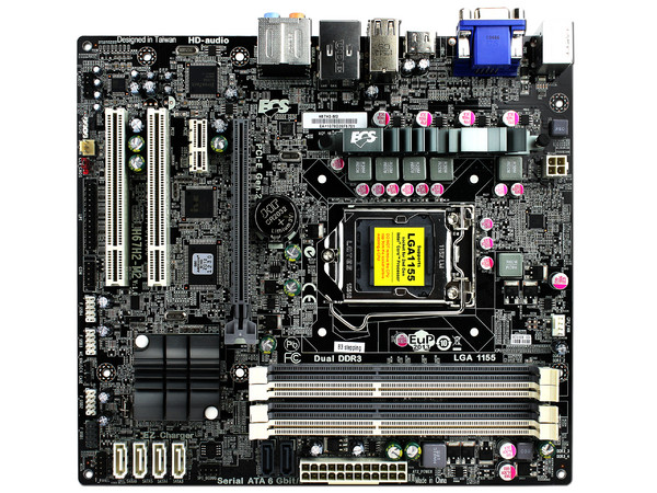 T. Madre ECS H67H2-M2-B3, ChipSet Intel H67 Exp.,
Soporta: Core i7/i5/i3 de Socket 1155,
Integrado: Audio HD, Red Gigabit,
USB 3.0 y Serial ATA 3.0,
Memoria: 1333/1066 32GB Max,
Diseño mATX, Ptos: 1xPCIEX16,1xPCIEx1