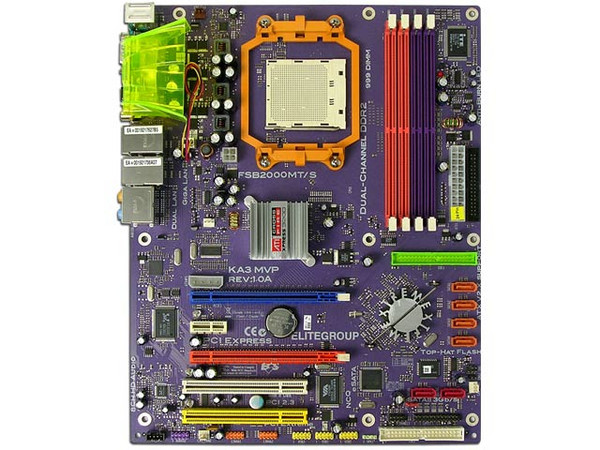 T. Madre ECS EXTREME KA3 MVP, ChipSet AMD 580XCrossfire,
Soporta: Athlon 64/Athlon 64 X2 Dual-Core, Socket AM2,
Integrado: Audio Realtek ALC883, Red Dual,
Memoria: 4x DDR2, Max. 32GB, Diseño ATX,
Ptos: 2xPCI-E X16, 1xPCI-E X1, 2xPCI