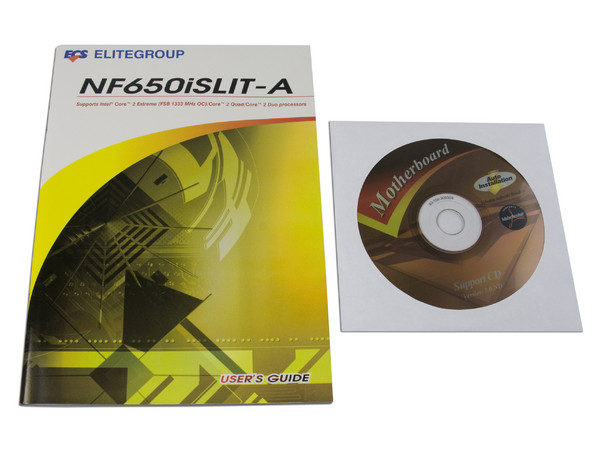 T. Madre ECS NF650iSLIT-A, ChipSet nForce 650i SLI,
Soporta: Cel.400, DualCore/2Duo/Quad, 800/1333(OC)MHz,
Memoria: DDR2 667/800MHz, 4 Bancos, 32GBMax,
Integrado: Audio HD, Red 10/100,
Diseño: ATX, Ptos: 2xPCEx16, 2xPCEx1, 3xPCI
