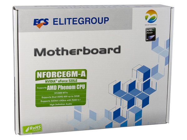 T. Madre ECS NFORCE6M-A, ChipSet GeForce 6100,
Soporta: Phenom, Athlon 64/Athlon 64 X2, Socket AM2,
Integrado: Audio HD, Red 10/100,
Memoria: 4x DDR2, Max. 32GB, Diseño ATX,
Ptos: 1xPCI-E X16, 1xPCI-E X1, 3xPCI