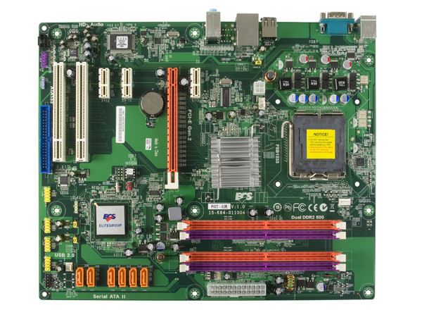 Tarjeta Madre ECS P45T-A2R, ChipSet Intel P45,
Soporta: Core 2 Quad, Core 2 Duo, 1600 OC/1333MHz,
Memoria: DDR2 800/667MHz, 4 Bancos, 16GBMax,
Integrado: Audio 5.1, Red,
ATX, Puertos: 1xPCIEx16, 3xPCIEx1, 2xPCI