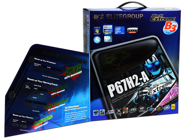 T. Madre ECS P67H2-A B3, ChipSet Intel P67 Exp.,
Soporta: Core i7, Core i5 y Core i3 de Socket 1155,
Integrado: Audio 5.1, Red,
Memoria: DDR3 2133(OC)/1866(OC), 32GB Max,
ATX, Ptos: 3xPCEx16, 2xPCIx1, 2xPCI