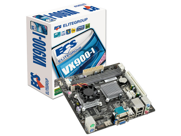 T. Madre ECS VX900-I, 
Procesador Integrado VIA L2007 Single Core, 
Memoria: DDR3 1333/1066 MHz, 8 GB Max, 
Integrado: Video VIA Chrome 9 HD Graphics, Audio, Red, 
SATA 3.0, 
Mini-ITX, Ptos: 1xPCI.
