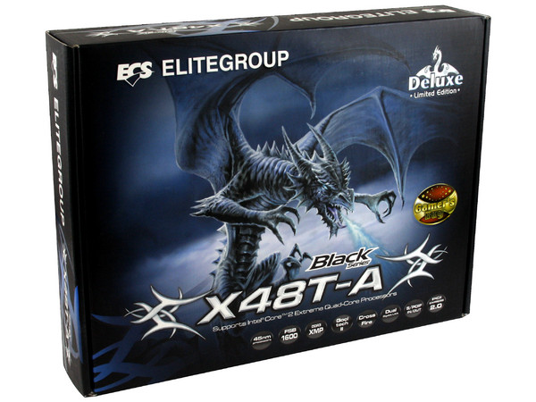 T. Madre ECS X48T-A, ChipSet  Intel X48 & ICH9R,
Soporta: Cel.400, DualCore/2Duo/Quad, 1066/1333MHz,
Memoria: DDR3 1600/1333MHz, 4 Bancos, 8GB Max,
Integrado: Audio HD, Red Dual Giga,
Diseño: ATX, Ptos: 2xPCEx16, 2xPCEx1, 2xPCI