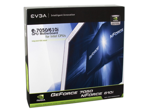 T. Madre EVGA 112-CK-NF70-TR, ChipSet nForce 7050/610i,
Soporta: Cel.400, DualCore/2 Duo, Quad, 1066/800MHz,
Memoria: DDR2 533/667Mhz, 2 Bancos,
Integrado: Video GeForce7050, Audio, Red 10/100,
Diseño: MicroATX, Ptos: 1xPCEx16, 1xPCEx1, 2xPCI