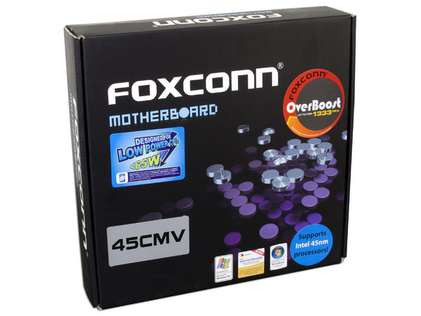 T. Madre Foxconn 45CMV, ChipSet Intel 945GC+ICH7,
Soporta: Cel.400, DualCore/2 Duo, 800/1066MHz,
Memoria: DDR2 533/667Mhz, 2 Bancos, 4GB Max,
Integrado: Video, Audio 5.1HD, Red 10/100,
Diseño: MicroATX, Ptos: 1xPCEx16, 1xPCE, 1xPCI