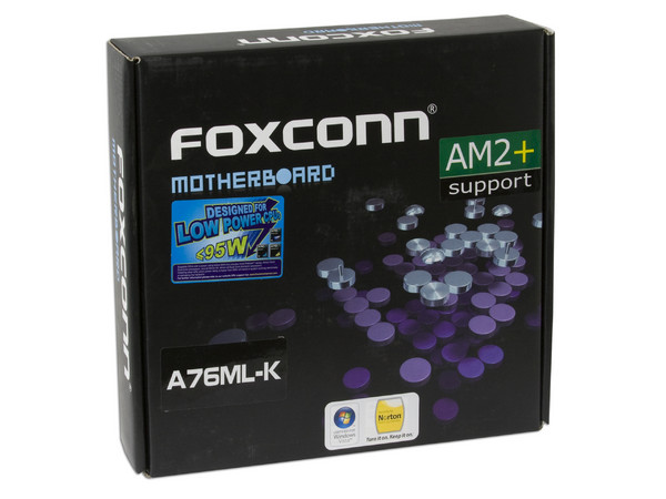 T. Madre Foxconn A76ML-K, ChipSet AMD 760G,
Soporta: Phenom, Athlon 64 X2, Socket AM2+,
]Integrado: Video ATI 3000, Audio HD, Red,
Memoria: 2x DDR2 1066Mhz, Max. 4GB, Diseño mATX,
Ptos: 1xPCIEX16, 1xPCIEX1, 2xPCI