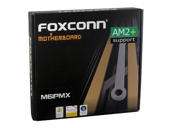 T. Madre Foxconn M61PMX, ChipSet NVIDIA MCP61P,
Soporta: Phenom, Athlon 64/Athlon 64 X2, Socket AM2+,
Integrado: Audio HD, Video, Red,
Memoria: 2x DDR2, Max. 4GB, Diseño MicroATX,
Ptos: 1xPCI-E X16, 1xPCI-E X1, 2xPCI