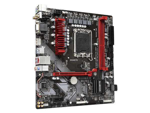 T. Madre Gigabyte B760M GAMING AC DDR4, 
Chipset Intel B760, Soporta: Intel 12va y 13va Generación, 
Socket 1700, Memoria: DDR4 5333/3600/2133 MHz,
64GB Max, Integrado: Audio HD, 
Red, USB 3.2, SATA 3.0, M.2, Micro-ATX,
Ptos: 1xPCIE4.0x16.