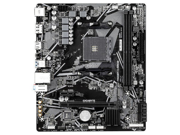 T. Madre Gigabyte A520M H ARGB, 
Segmento: General,
ChipSet AMD A520,
Soporta: AMD Ryzen 3ra, 4ta y 5ta Generación,
Memoria: DDR4 5100/4000/2133 MHz, 64GB Max,
Integrado: Audio HD, Red,
USB 3.0, SATA 3.0, M.2,
Micro-ATX, Ptos: 1xPCIE 3.0.