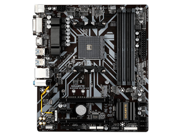 Kit de Actualización Incluye: T. Madre Gigabyte B450M DS3H V2, Chipset AMD B450, Soporta: AMD Ryzen Socket AM4, Memoria: DDR4 3200/2133 MHz, 64GB Max, Procesador AMD Ryzen 5 Pro 4750G de Cuarta Generación, 3.7GHz (hasta 4.20GHz).
