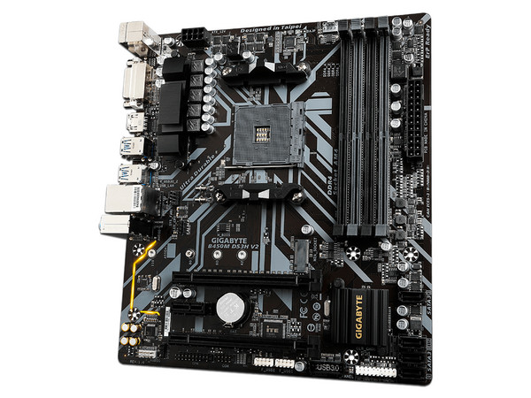 Kit de Actualización Incluye: T. Madre Gigabyte B450M DS3H V2, Chipset AMD B450, Soporta: AMD Ryzen Socket AM4, Memoria: DDR4 3200/2133 MHz, 64GB Max, Procesador AMD Ryzen 5 Pro 4750G de Cuarta Generación, 3.7GHz (hasta 4.20GHz).