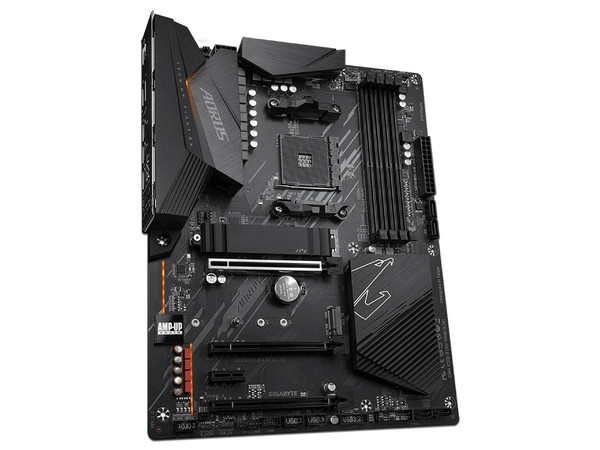 T. Madre Gigabyte B550 AORUS ELITE, ChipSet AMD B550, Soporta: AMD Ryzen 3era Generación, Memoria: DDR4 4000(O.C.) / 3200 / 2133 MHz, 128GB Max, Integrado: Audio HD, Red, USB 3.1 y SATA 3.0, ATX, Ptos: 3xPCIEx16, 1xPCIEx1.