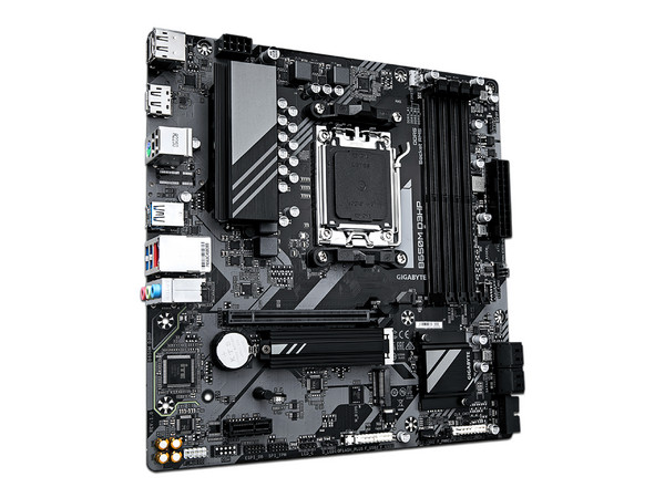 T. Madre Gigabyte B650M D3HP,
Chipset AMD B650,
Segmento: Alto,
Soporta: AMD Ryzen 7000 Series, Socket AM5,
Memoria: DDR5 7600/ 6400/ 5200 MHz, 192GB Max,
Audio HD, Red, USB 3.2, SATA 3.0,
Micro-ATX, Ptos: 1xPCIE4.0x16, 1xPCIE3.0x1.
