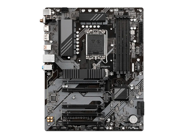 T. Madre Gigabyte B760 DS3H AX: Chipset Intel B760, 
Soporta: Intel 13va y 14va Generación, Socket 1700,
Memoria: DDR5 7600, 6400, 4800 MHz, 128GB Max, 
Integrado: AudioHD, WiFi 6E, USB 3.2 y SATA 3, M.2, 
ATX, Ptos: 5xPCIEx16.