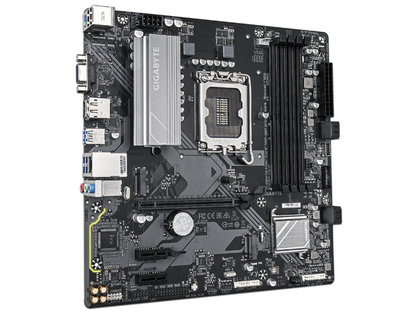 T. Madre Gigabyte B760M D3HP: Chipset Intel B760,
Soporta: Procesadores Intel Core de 13 y 14 Generación, Socket LGA 1700,
Memoria: DDR5 5600/4800/4400MHz, 256GB Máx,
Integrado: AudioHD, Red, USB y SATA 3.0, M.2,
Micro-ATX, Ptos: 1xPCIE4.0x16.
