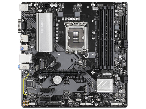T. Madre Gigabyte B760M D3HP DDR4:
Chipset Intel B760,
Segmento: Alto,
Soporta: Procesadores Intel Core de 13 y 14 Generación, Socket LGA 1700,
RAM: DDR4 5333/4400/3200MHz,128GB Máx,
AudioHD, Red, USB y SATA 3.0, M.2,
Micro-ATX, Ptos: 1xPCIE4.0x16.
