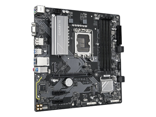 T. Madre Gigabyte B760M D3HP DDR5: 
Chipset Intel B760, Segmento: Alto, 
Soporta: Procesadores Intel Core de 13 y 14 Generación, Socket LGA 1700, 
RAM: DDR5 5600MHz, 256GB Máx, 
AudioHD, Red, USB y SATA 3.0, M.2, 
Micro-ATX, Ptos: 1xPCIE4.0x16