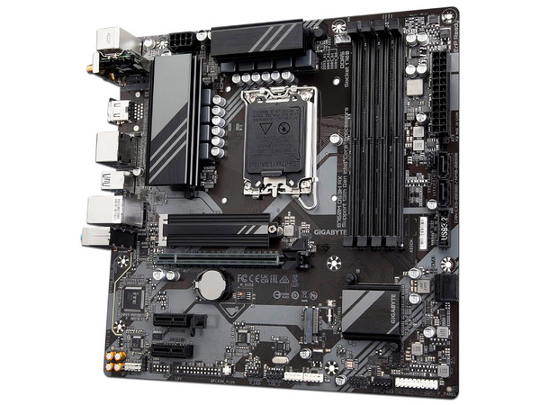 T. Madre Gigabyte B760M DS3H AX DDR5, Chipset Intel B760,
Soporta: Intel 13va y 14va Generación, Socket 1700,
Memoria: DDR5 7600, 7200, 4000 MHz, 192GB Max,
Integrado: AudioHD, WiFi 6E, USB 3.2 y SATA3, M.2,
Micro-ATX, Ptos: 1xPCIE4.0x16, 2xPCIE3.0x1
