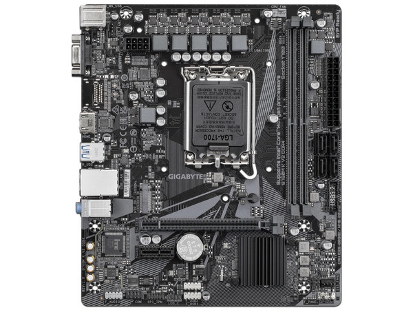 T. Madre GIGABYTE B760M K V2 DDR4, 
Chipset Intel B760, Soporta: Procesadores Intel 14ª, 13ª y 12ª Generación, Socket LGA1700,
Memoria: DDR4 3200/3000/2933 MHz, 64GB Max,
Integrado: Audio HD, Red GbE, HDMI, Micro-ATX,
Ptos: 1xPCIE4.0x16, 1xPCIE3.0x1.
