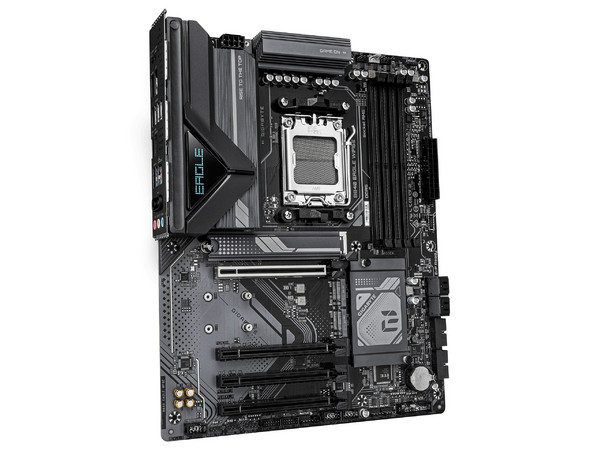 T. Madre Gigabyte B840 EAGLE WF6E, 
Chipset AMD B840,
Segmento: Alto,
Soporta: Procesador Ryzen 9000/ 8000/ 7000, Socket AM5,
Memoria: DDR5 8200+ MHz, 64GB Máx,
Audio HD, Wi Fi, USB 3.2, USB C, M.2,
ATX, Ptos: 1xPCIe4.0x16.