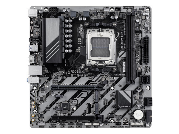 T. Madre GIGABYTE B840M D2H,
Chipset AMD B840
Segmento: Alto,
Soporta: AMD Ryzen 9000/8000/7000 Series, Socket AM5
Memoria: DDR5 7600/5600/3200 MHz, 128GB Max
Integrado: Audio HD, Red
USB 3.2, SATA 3.0, M.2
M-ATX, Ptos: 1xPCIE4.0x16, 1xPCIE3.0x16
