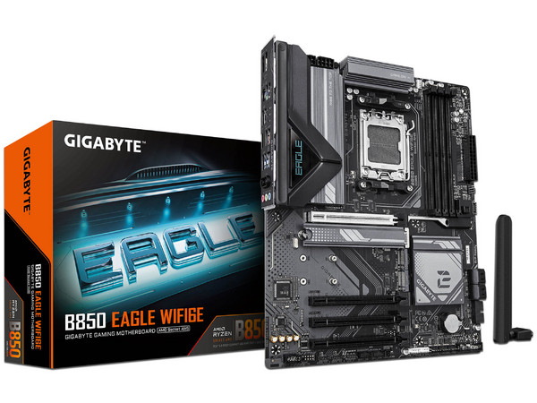 T. Madre Gigabyte B850 Eagle WiFi 6E,
Chipset B850,
Segmento: Alto/Gamer,
Soporta: Procesadores AMD Ryzen 8000, Socket AM5,
Memoria: DDR5 hasta 8200MHz,
Wi-Fi 6, Bluetooth 5.3, Audio HD,
Puertos: USB, SATA, M.2,
Factor de forma: ATX, Ptos: PCIe 5.