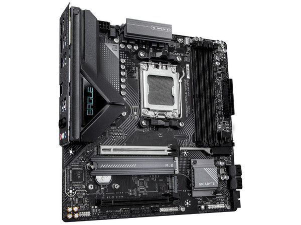 T. Madre Gigabyte B850M Eagle WiFi 6E,
Chipset B850,
Segmento: Alto,
Soporta: AMD Ryzen 9000/ 8000/ 7000, Socket AM5,
Memoria: DDR5 8200MHz 256gb,
Wi-Fi 6E, Bluetooth 5.3, Audio HD,
Puertos: USB, SATA, M.2,
Factor de forma: ATX, Ptos: PCIe 5.0.