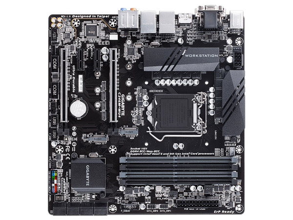 T. Madre Gigabyte C246M-WU4, Chipset Intel C346M,
Soporta: Intel Xeon E / 8va y 9na Generación de Intel Core, 128GB Max,
Integrado: Audio HD, Red,
USB 3.1 y SATA 3.0, M.2,
ATX, Ptos: 2xPCIEx16, 2xPCIEx1.