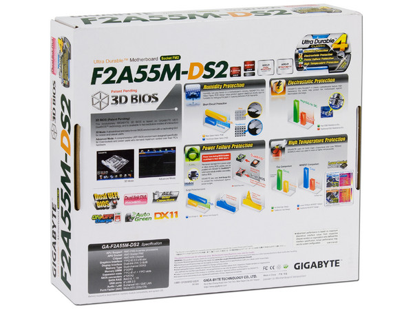 T. Madre Gigabyte F2A55M-DS2, Chipset AMD A55,
Soporta: AMD A10, A8, A6, Athlon X4 de Socket FM2,
Memoria: DDR3 2400(OC)/1866/1600/1333/1066 MHz, 64GB Max,
SATA 3.0,
Integrado: Audio HD, Red,
Micro-ATX, Ptos: 1xPCIEX16, 1xPCIEX1, 1PCI.