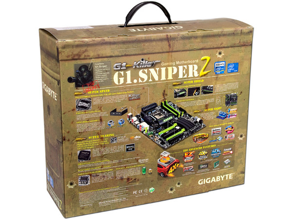 T. Madre Gigabyte G1.Sniper2, ChipSet Intel Z68 Exp.,
Soporta: Core i7/i5/i3/Pentium G/Celeron G de Socket 1155,
Integrado: Audio HD, Red,
USB 3.0 y SATA 3.0,
Memoria: DDR3 2133/1866/1600/1333/1066 MHz, 32GB Max,
ATX, Ptos: 2xPCIEx16, 1xPCIEx1.