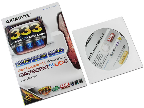T. Madre Gigabyte GA-790FXTA-UD5, ChipSet AMD 790FX,
Soporta: Phenom II, Socket AM3,
USB 3.0 y Serial ATA 3.0,
Integrado: Audio HD, Red, 
Memoria: DDR3 1866(OC)/1333MHz,
Diseño ATX, Ptos: 3xPCIE