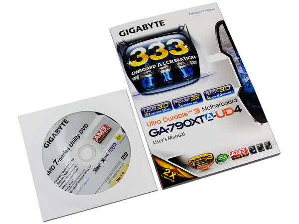 T. Madre Gigabyte GA-790XTA-UD4, ChipSet AMD 790X,
Soporta: Phenom II X3 y X4 de Socket AM3,
USB 3.0 y Serial ATA 3.0,
Memoria: DDR3 1866(OC)/1333/1066 MHz,
ATX, Ptos: 2xPCIEX16, 2xPCIEX1, 3xPCI