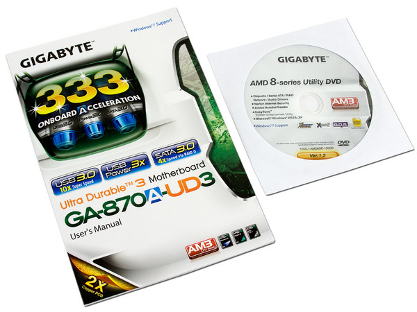 T. Madre Gigabyte GA-A870-UD3, ChipSet AMD 870,
Soporta: Phenom II X6 y X4 de Socket AM3,
Integrado: Audio HD, Red 10/100/1000Mbit,
Memoria: DDR3 2000(OC)/1333/1066 MHz,
Diseño ATX, Ptos: 2xPCIEX16, 2xPCIEX1, 3xPCI