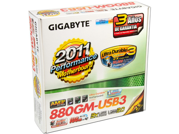 T. Madre Gigabyte GA-880GM-USB3, ChipSet AMD 880G,
Soporta: Phenom II X4 y X6 de Socket AM3,
Memoria: DDR3 1800(OC)/1666/1333MHz,
USB 3.0,
Micro-ATX, Ptos: 1xPCIEX16, 1xPCIEX1, 2xPCI