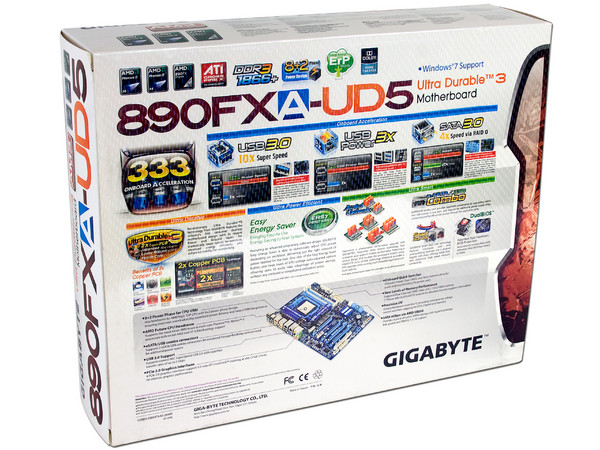 T. Madre Gigabyte GA-890FXA-UD5, ChipSet AMD 890FX,
Soporta: Phenom II X6 y X4 de Socket AM3,
Integrado: Audio HD, Red 10/100/1000 Mbit,
Memoria: 2000(OC)/1333/1066MHz,
Diseño ATX, Ptos: 4xPCIEX16, 2xPCIEX1, 1xPCI 