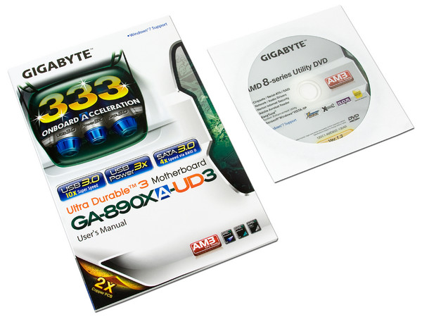 T. Madre Gigabyte GA-890XA-UD3, ChipSet  AMD 790X, 
Soporta: Phenom II X6 y X4 de Socket AM3, 
USB 3.0 y Serial ATA 3.0,, 
Memoria: DDR3 1866(OC)/1333/1066MHz, 
Diseño ATX, Ptos: 2xPCIEX16, 3xPCIEX1, 2xPCI