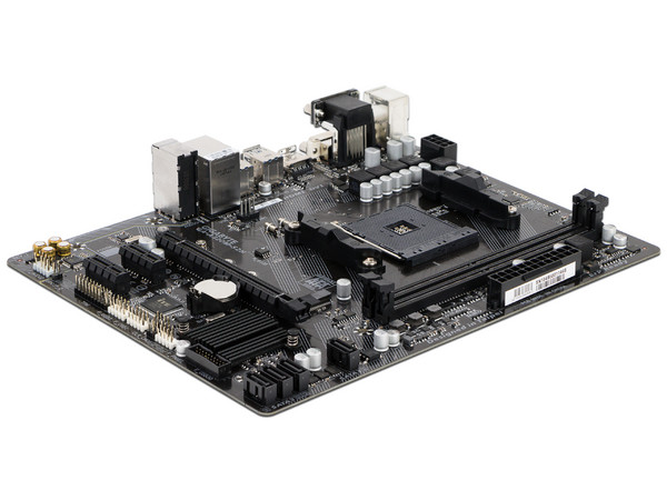 T. Madre Gigabyte GA-A320M-S2H, Chipset AMD A320,
Soporta: AMD Ryzen 3ra, 4ta y 5ta Generación, Socket AM4,
Memoria: DDR4 3200/2933/2133 MHz, 32GB Max,
Integrado: Audio HD, Red, USB 3.0,
SATA 3, M.2,
Micro-ATX, Ptos: 1xPCIE x16