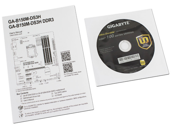 T. Madre Gigabyte GA-B150M-DS3H DDR3, ChipSet Intel B150, 
Soporta: Intel Core i7/Core i5/Core i3/Pentium/Celeron de Socket 1151, 
Memoria: DDR3 1866(OC)/1600/1333 MHz, 32GB Max,
SATA 3.0, USB 3.0,
Integrado: Audio HD, Red Gigabit, 
Micro-ATX.