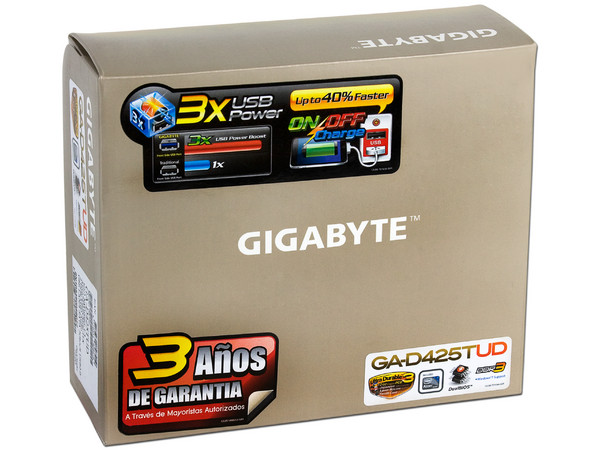 T. Madre Gigabyte Mini-ITX GA-D425TUD,
Procesador Integrado Intel Atom D425,
Integrado: Audio, Red, Video Intel GMA 3150,
Memoria: DDR3 800MHz, 2 Bancos, 4GBMax,
Ptos: 1xPCI
