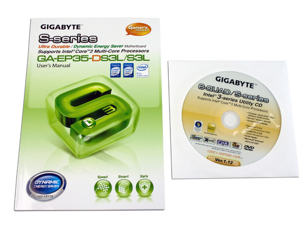 T. Madre Gigabyte GA-EP35-DS3L, ChipSet Intel P35Ex,
Soporta: Cel.400, DualCore/2Duo/Quad, 1066/1333MHz,
Memoria: DDR2 1066/800/Mhz, 4 Bancos, 8GB Max,
Integrado: Audio 7.1, Red 10/100/1000,
Diseño: ATX, Ptos: 1xPCEx16, 3xPCEx1, 3xPCI