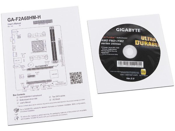 T. Madre Gigabyte GA-F2A68HM-H, ChipSet AMD A68H.
Soporta: AMD A10/ A8/ A6/ AthlonX4 de Socket FM2+,
Memoria: DDR3 2400(O.C.)/1600/1333 MHz, 64GB Max,
Integrado: Audio HD, Red,
Micro ATX, Ptos: 1xPCIEx16, 1xPCIEx1, 1xPCI
