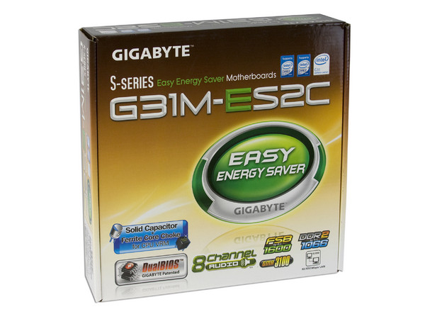 T. Madre Gigabyte G31M-ES2C, ChipSet Intel G31 Exp.,
Soporta: Core 2 Quad, Core 2 Duo, 800/1066/1333MHz,
Integrado: Audio HD, Red, Video Intel GMA 3100,
Memoria: DDR2 800/667, 2 Bancos, 4GB Max,
Diseño: MicroATX, Ptos: 1xPCEx16, 1xPCEx1, 2xPCI